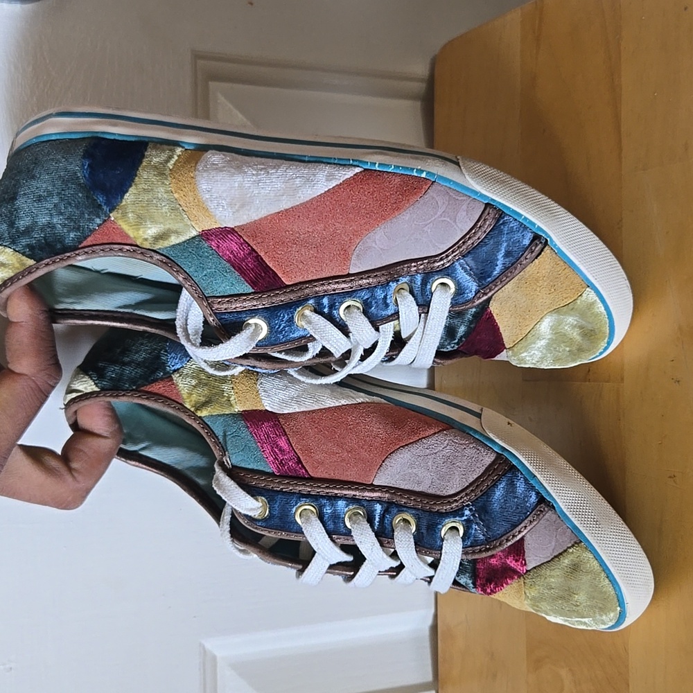 Coach Multicolor Patchwork Sneakers - image 3